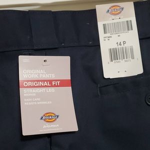NWT Dickies Women Original Work Pants Blue